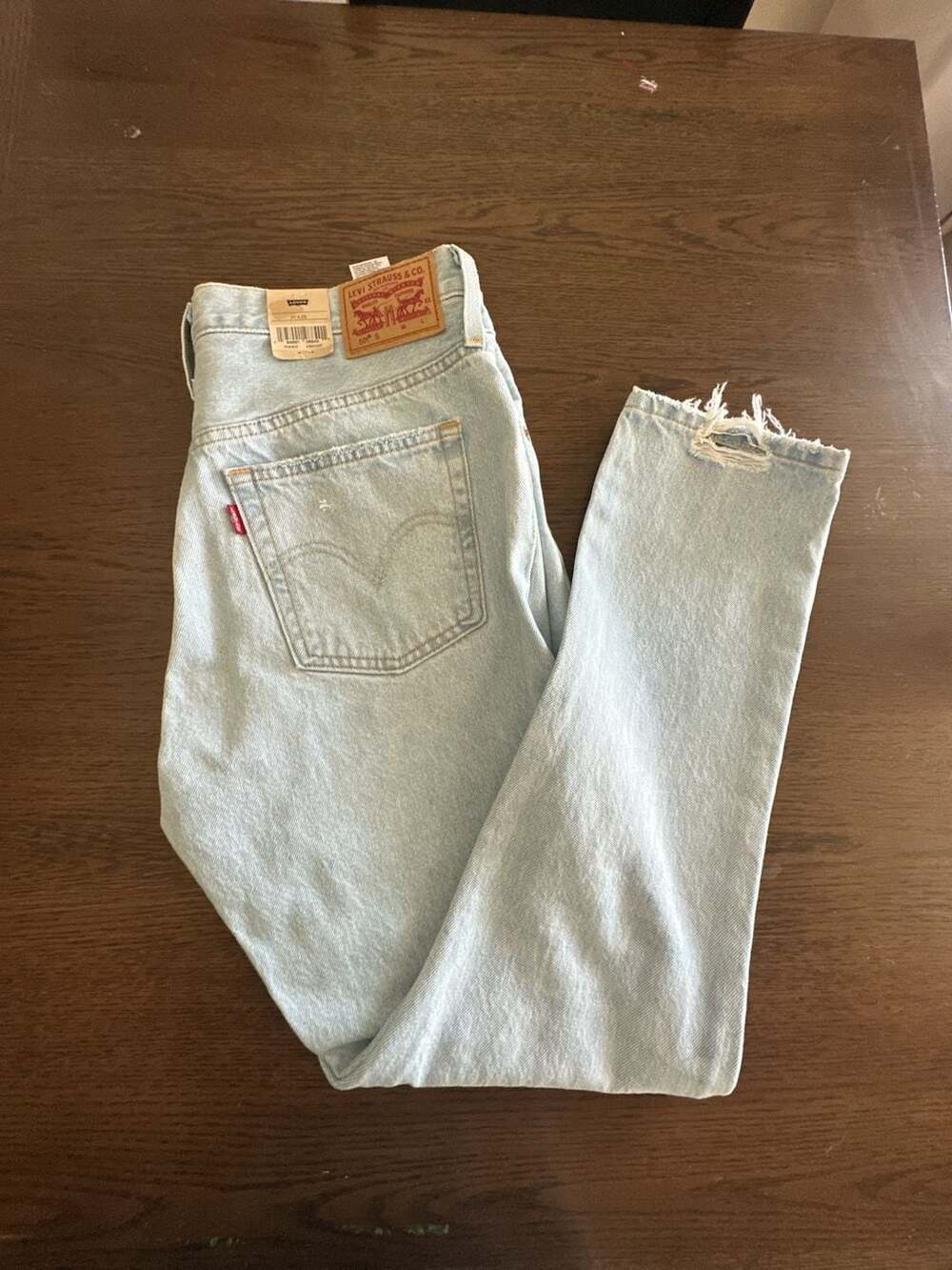 Levi's 501 Skinny High Rise Light Wash Women's Jeans 29x28 NWT